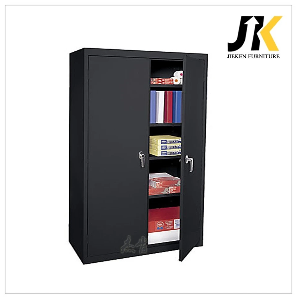 Black 2 door metal file cabinet